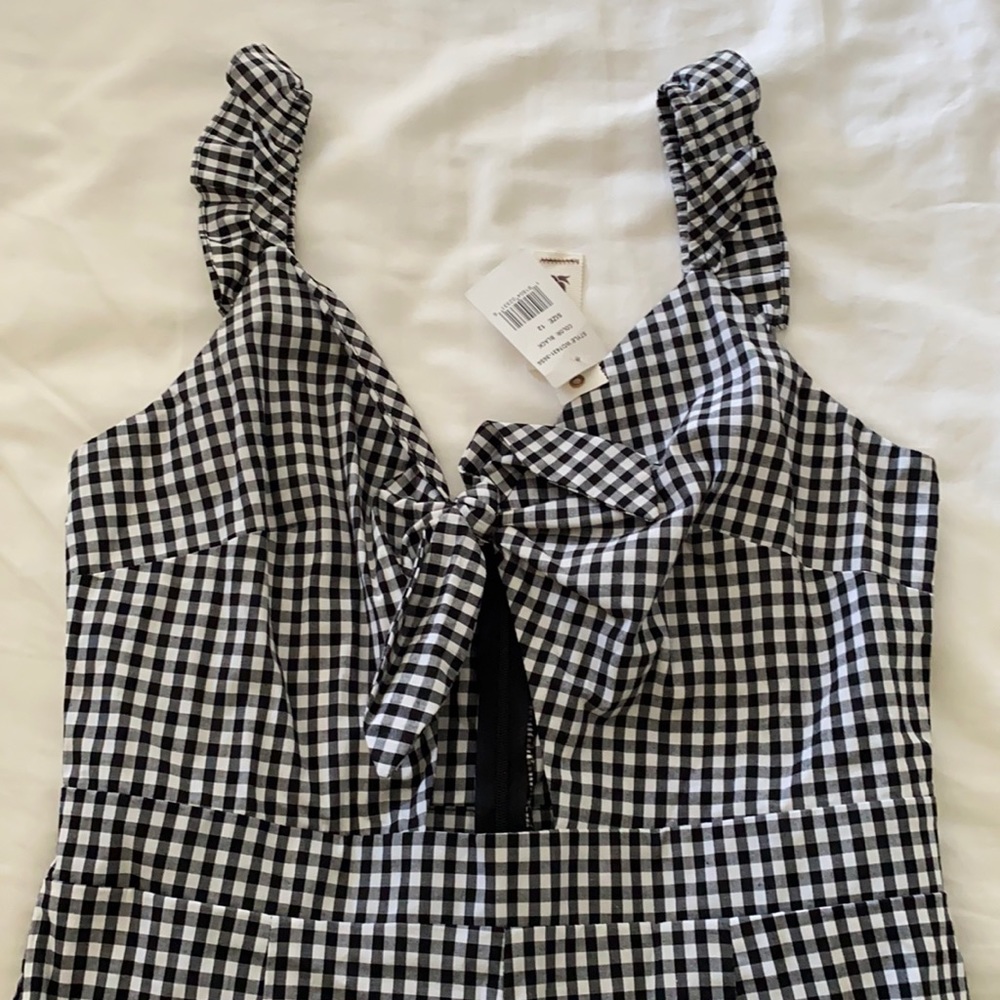 Willow and Clay Gingham Jumpsuit